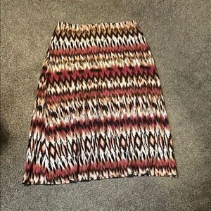 Chico's Vibrant Patterned Maxi Skirt